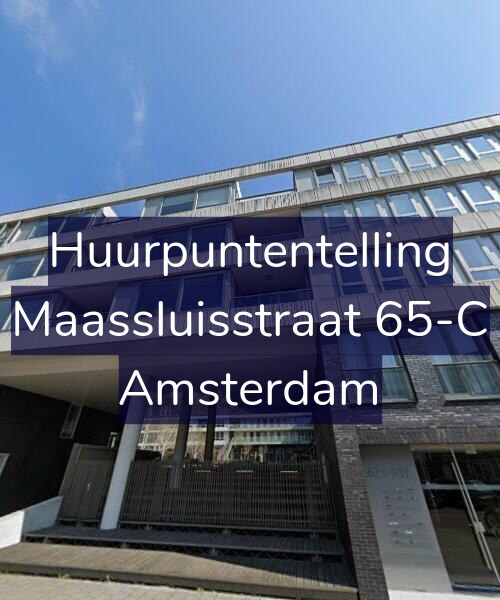 Foto gevel Huurpuntentelling voor Maassluisstraat 65-C, Amsterdam