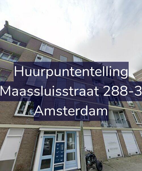 Foto gevel Huurpuntentelling voor Maassluisstraat 288-3, Amsterdam