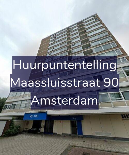 Foto gevel Huurpuntentelling voor Maassluisstraat 90, Amsterdam