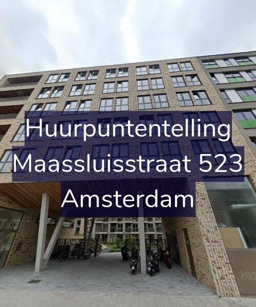 Foto gevel Huurpuntentelling voor Maassluisstraat 523, Amsterdam