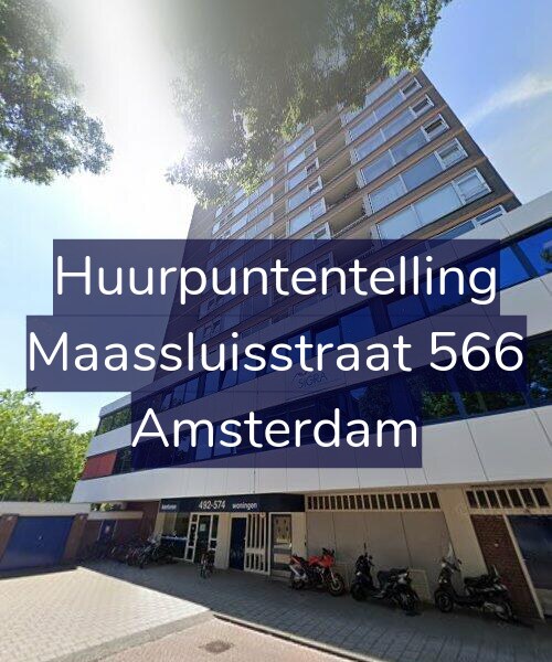 Foto gevel Huurpuntentelling voor Maassluisstraat 566, Amsterdam