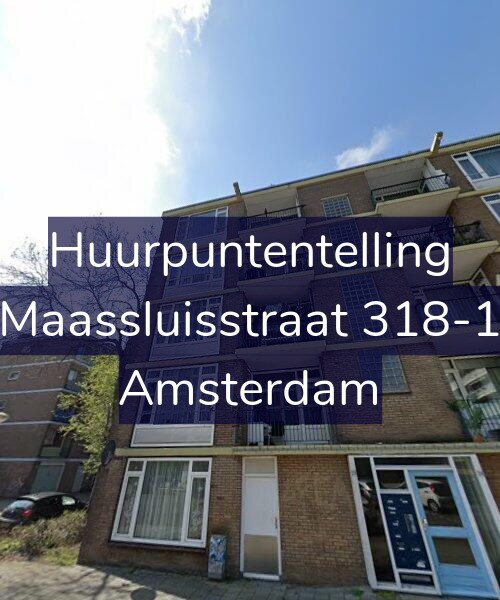 Foto gevel Huurpuntentelling voor Maassluisstraat 318-1, Amsterdam