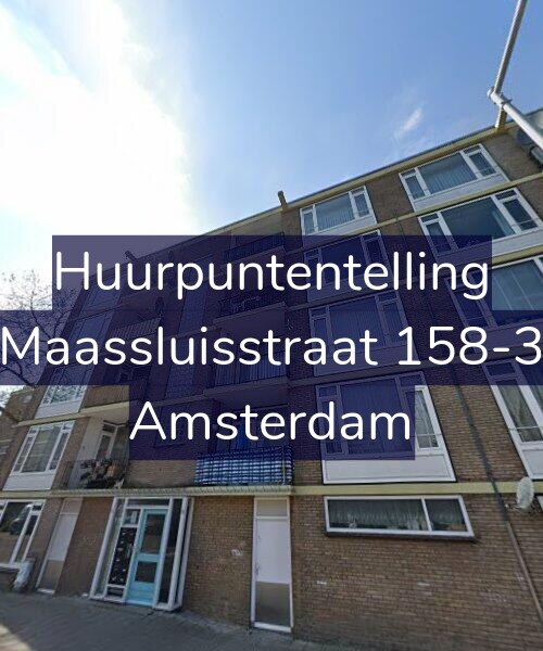 Foto gevel Huurpuntentelling voor Maassluisstraat 158-3, Amsterdam