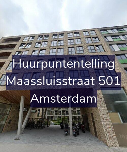 Foto gevel Huurpuntentelling voor Maassluisstraat 501, Amsterdam
