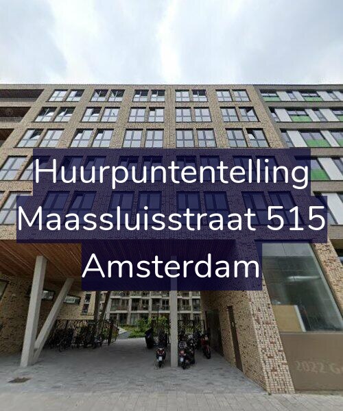 Foto gevel Huurpuntentelling voor Maassluisstraat 515, Amsterdam
