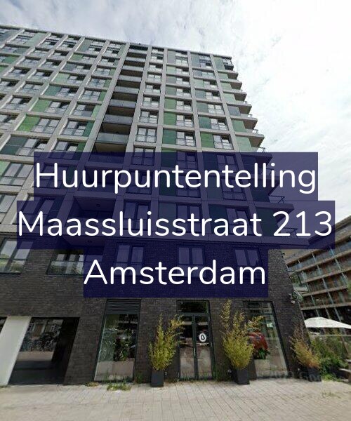 Foto gevel Huurpuntentelling voor Maassluisstraat 213, Amsterdam