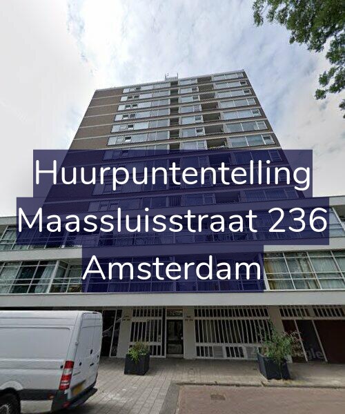 Foto gevel Huurpuntentelling voor Maassluisstraat 236, Amsterdam