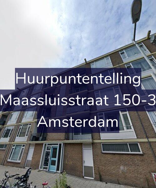 Foto gevel Huurpuntentelling voor Maassluisstraat 150-3, Amsterdam