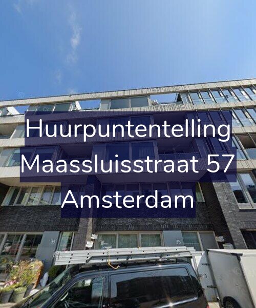 Foto gevel Huurpuntentelling voor Maassluisstraat 57, Amsterdam