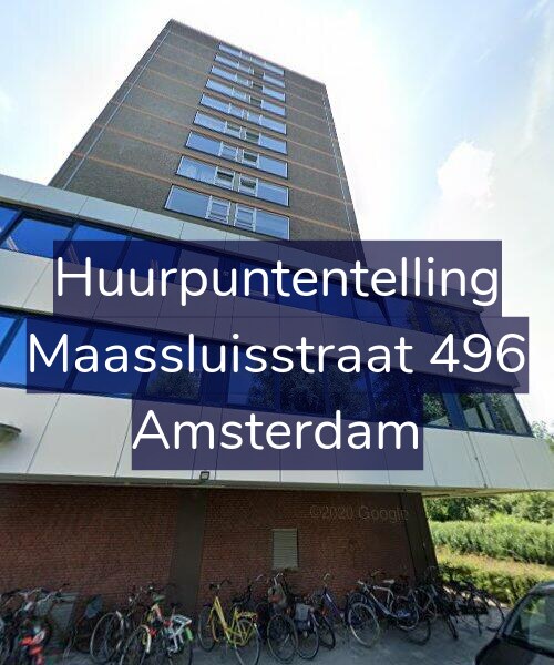 Foto gevel Huurpuntentelling voor Maassluisstraat 496, Amsterdam