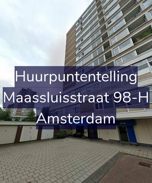 Foto gevel Huurpuntentelling voor Maassluisstraat 98-H, Amsterdam