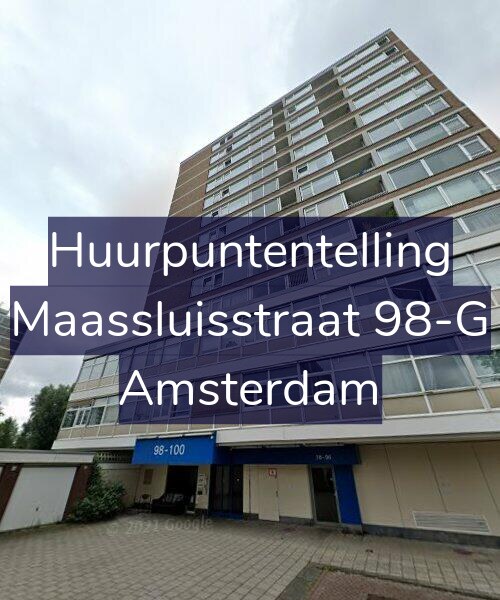 Foto gevel Huurpuntentelling voor Maassluisstraat 98-G, Amsterdam