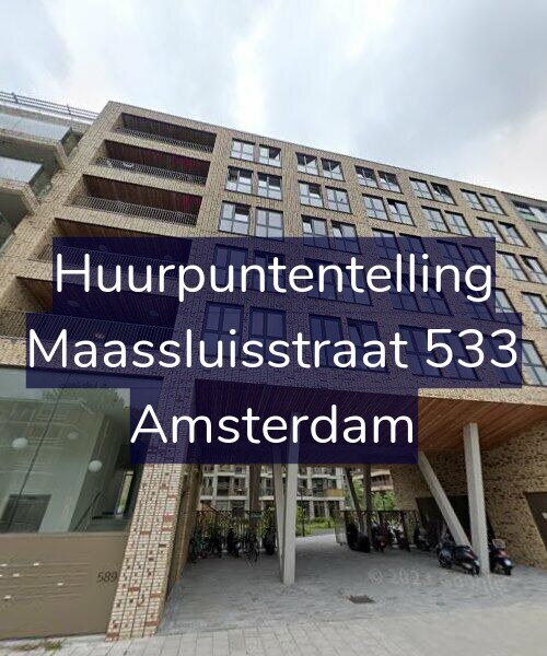 Foto gevel Huurpuntentelling voor Maassluisstraat 533, Amsterdam