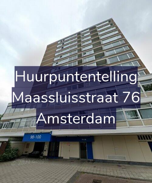 Foto gevel Huurpuntentelling voor Maassluisstraat 76, Amsterdam