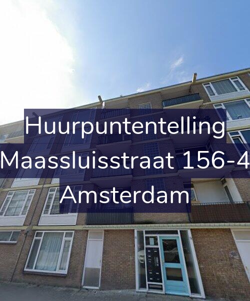 Foto gevel Huurpuntentelling voor Maassluisstraat 156-4, Amsterdam