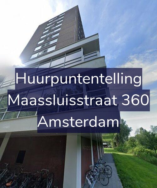 Foto gevel Huurpuntentelling voor Maassluisstraat 360, Amsterdam