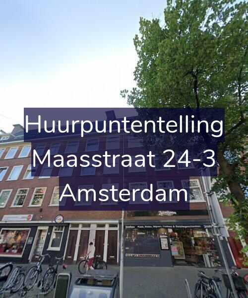 Foto gevel Huurpuntentelling voor Maasstraat 24-3, Amsterdam