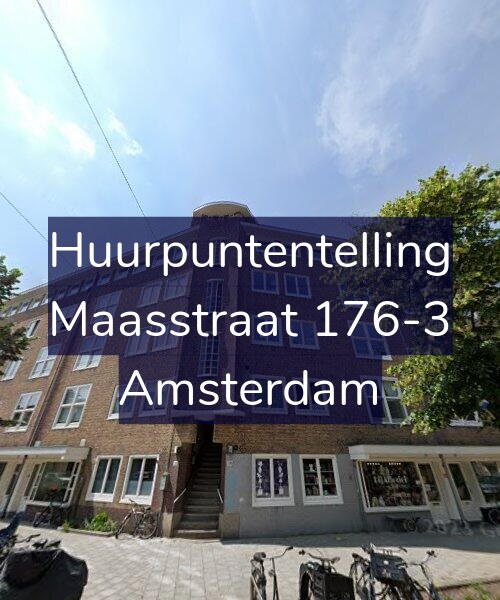 Foto gevel Huurpuntentelling voor Maasstraat 176-3, Amsterdam