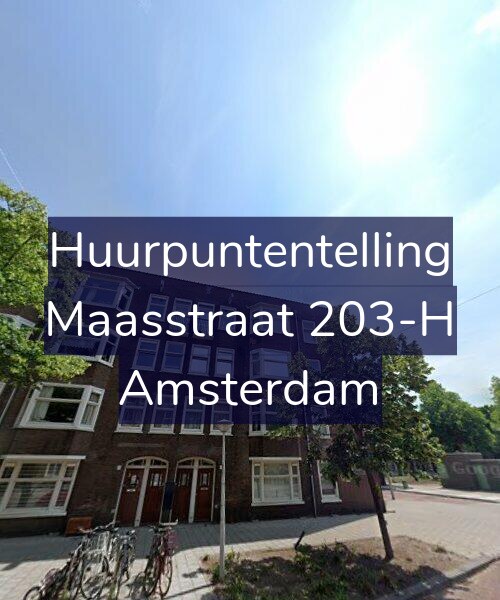 Foto gevel Huurpuntentelling voor Maasstraat 203-H, Amsterdam