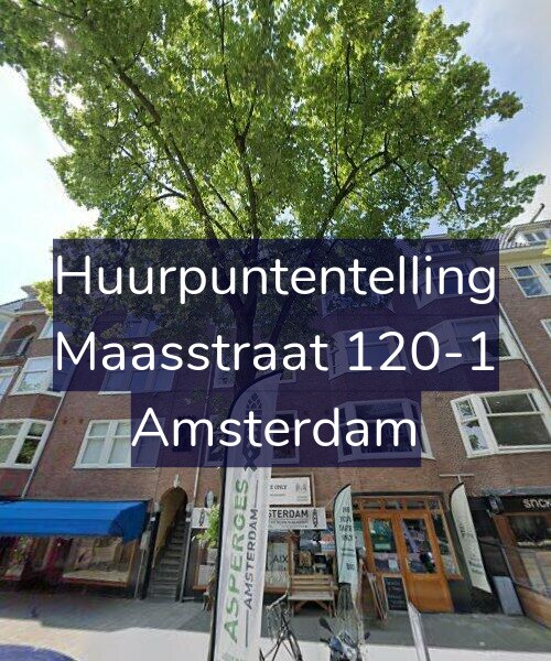 Foto gevel Huurpuntentelling voor Maasstraat 120-1, Amsterdam
