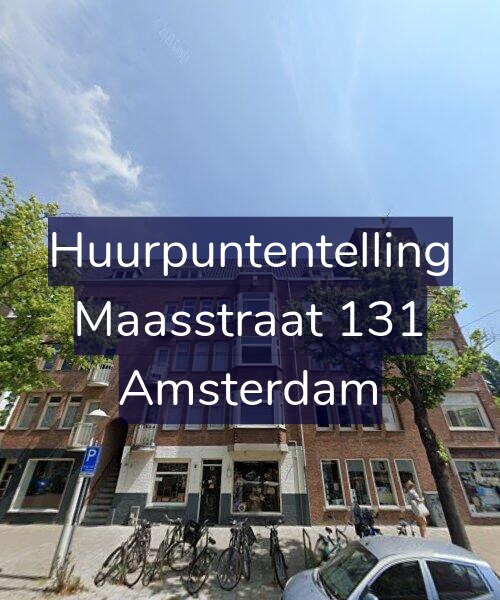 Foto gevel Huurpuntentelling voor Maasstraat 131, Amsterdam