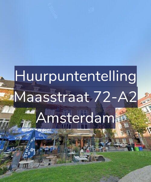 Foto gevel Huurpuntentelling voor Maasstraat 72-A2, Amsterdam