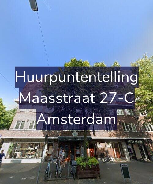 Foto gevel Huurpuntentelling voor Maasstraat 27-C, Amsterdam