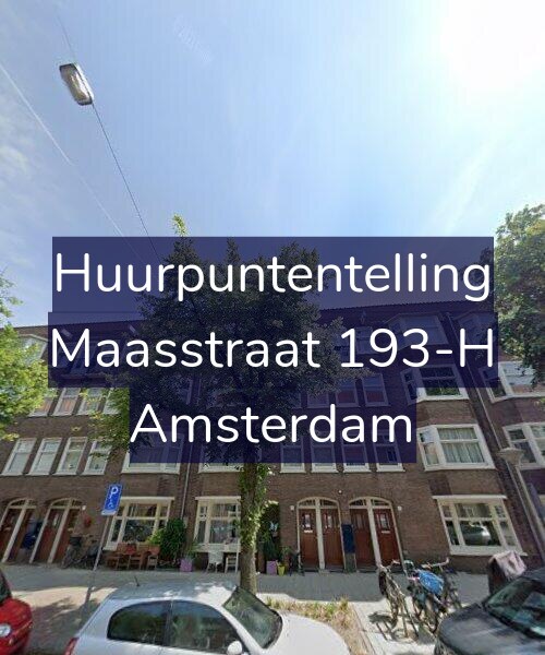 Foto gevel Huurpuntentelling voor Maasstraat 193-H, Amsterdam