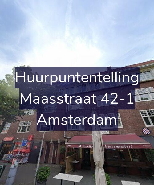 Foto gevel Huurpuntentelling voor Maasstraat 42-1, Amsterdam