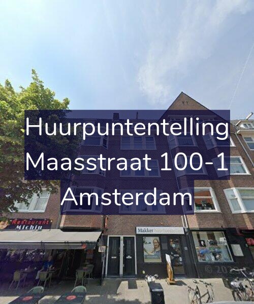 Foto gevel Huurpuntentelling voor Maasstraat 100-1, Amsterdam