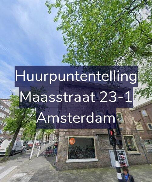 Foto gevel Huurpuntentelling voor Maasstraat 23-1, Amsterdam