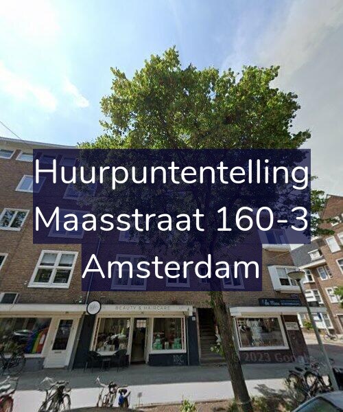 Foto gevel Huurpuntentelling voor Maasstraat 160-3, Amsterdam