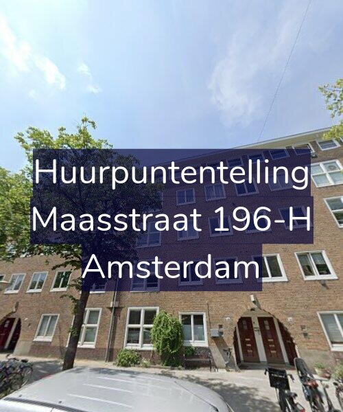 Foto gevel Huurpuntentelling voor Maasstraat 196-H, Amsterdam