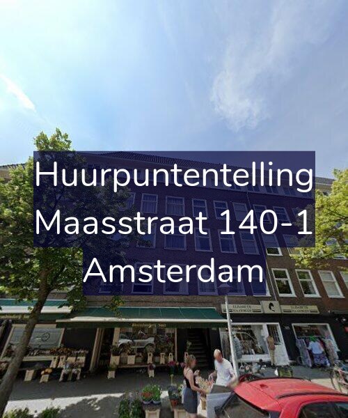 Foto gevel Huurpuntentelling voor Maasstraat 140-1, Amsterdam