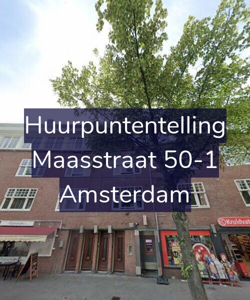 Foto gevel Huurpuntentelling voor Maasstraat 50-1, Amsterdam