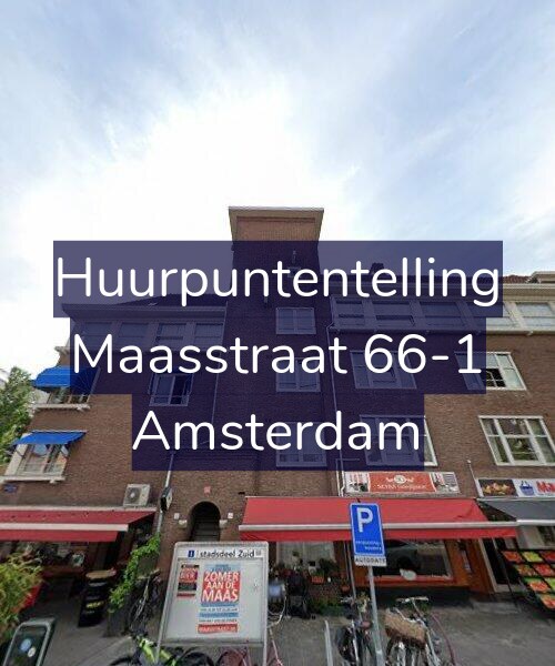 Foto gevel Huurpuntentelling voor Maasstraat 66-1, Amsterdam