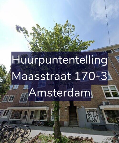 Foto gevel Huurpuntentelling voor Maasstraat 170-3, Amsterdam