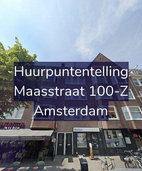 Foto gevel Huurpuntentelling voor Maasstraat 100-Z, Amsterdam