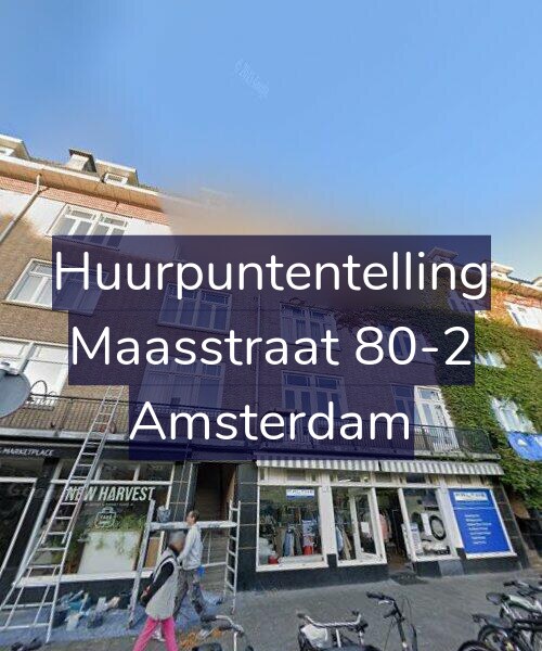 Foto gevel Huurpuntentelling voor Maasstraat 80-2, Amsterdam