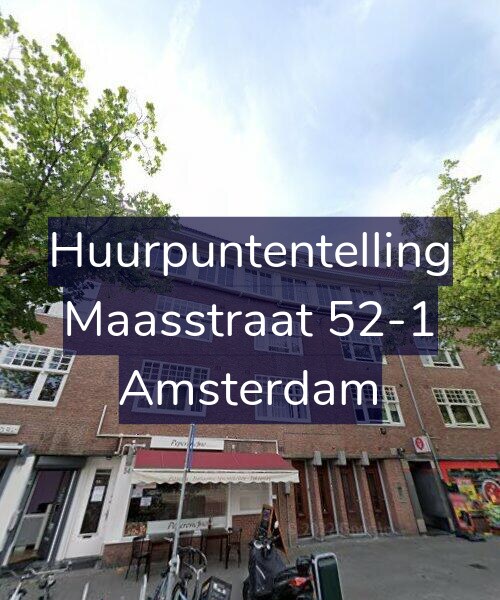 Foto gevel Huurpuntentelling voor Maasstraat 52-1, Amsterdam