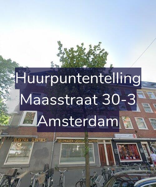 Foto gevel Huurpuntentelling voor Maasstraat 30-3, Amsterdam