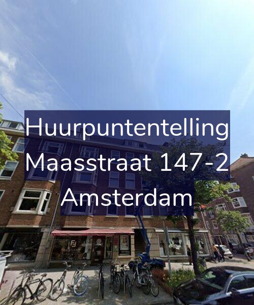Foto gevel Huurpuntentelling voor Maasstraat 147-2, Amsterdam