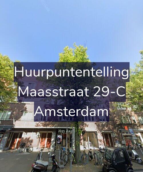 Foto gevel Huurpuntentelling voor Maasstraat 29-C, Amsterdam