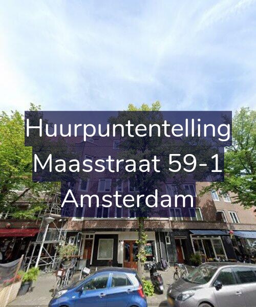 Foto gevel Huurpuntentelling voor Maasstraat 59-1, Amsterdam