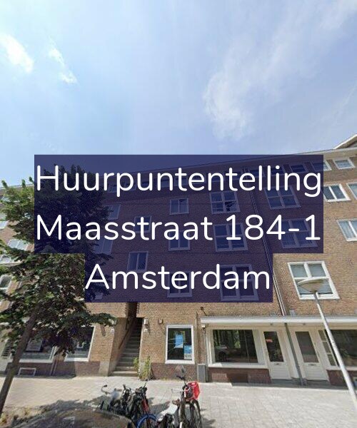 Foto gevel Huurpuntentelling voor Maasstraat 184-1, Amsterdam
