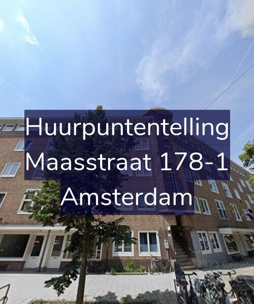Foto gevel Huurpuntentelling voor Maasstraat 178-1, Amsterdam