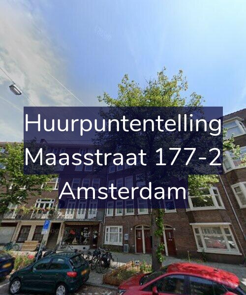 Foto gevel Huurpuntentelling voor Maasstraat 177-2, Amsterdam