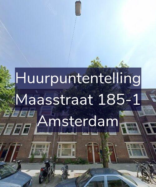 Foto gevel Huurpuntentelling voor Maasstraat 185-1, Amsterdam