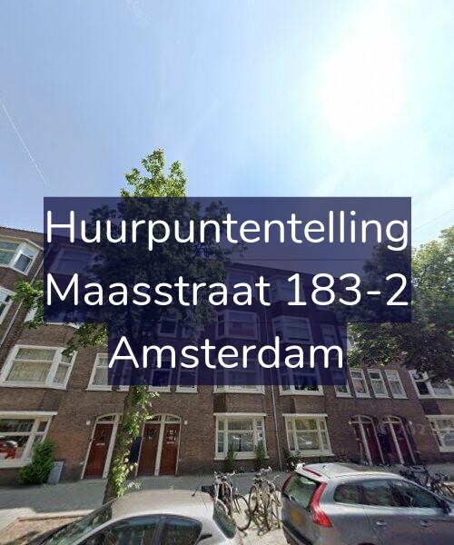 Foto gevel Huurpuntentelling voor Maasstraat 183-2, Amsterdam