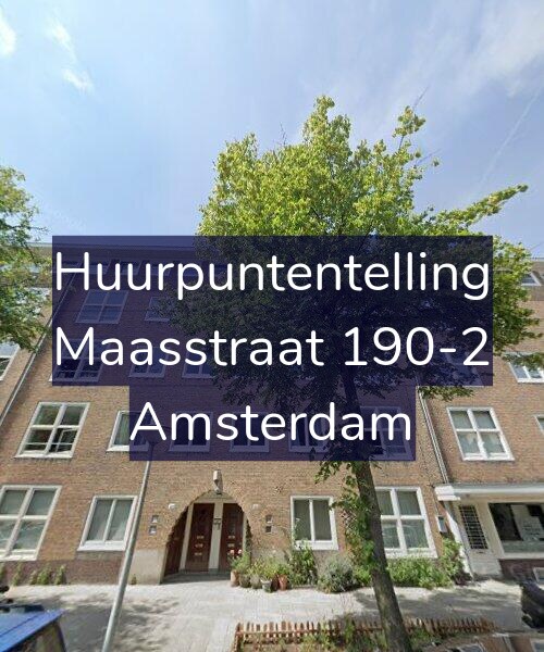 Foto gevel Huurpuntentelling voor Maasstraat 190-2, Amsterdam